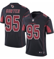 Men's Nike Arizona Cardinals #95 Rodney Gunter Limited Black Rush Vapor Untouchable NFL Jersey