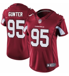 Women's Nike Arizona Cardinals #95 Rodney Gunter Red Team Color Vapor Untouchable Limited Player NFL Jersey