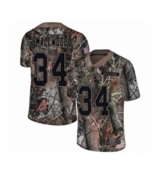 Youth Washington Redskins #34 Wendell Smallwood Limited Camo Rush Realtree Football Jersey