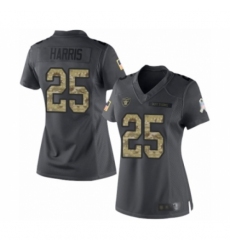 Women's Oakland Raiders #25 Erik Harris Limited Black 2016 Salute to Service Football Jersey Women's Oakland Raiders #25 Erik Harris Limited Black 2016 Salute to Service Football Jersey