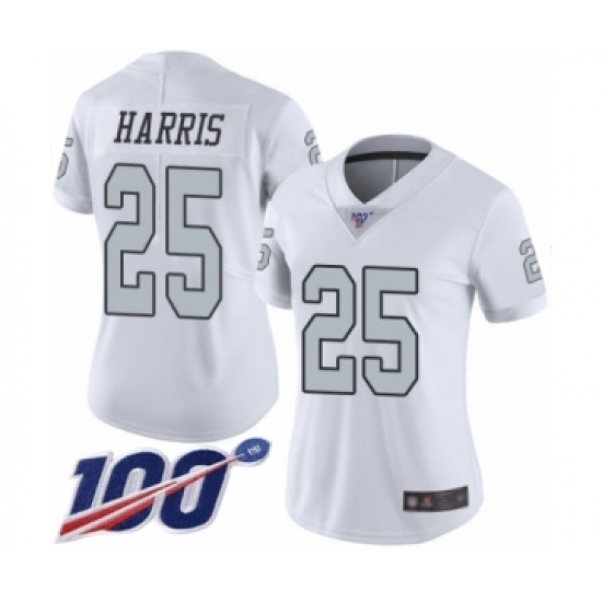 Women's Oakland Raiders #25 Erik Harris Limited White Rush Vapor Untouchable 100th Season Football Jersey Women's Oakland Raiders #25 Erik Harris Limited White Rush Vapor Untouchable 100th Season Football Jersey