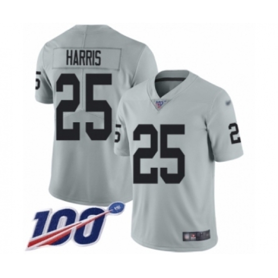 Youth Oakland Raiders #25 Erik Harris Limited Silver Inverted Legend 100th Season Football Jersey Youth Oakland Raiders #25 Erik Harris Limited Silver Inverted Legend 100th Season Football Jersey