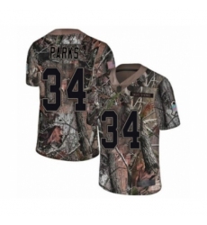 Men's Denver Broncos #34 Will Parks Limited Camo Rush Realtree Football Jersey