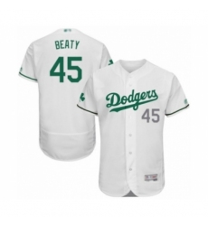 Men's Los Angeles Dodgers #45 Matt Beaty White Celtic Flexbase Authentic Collection Baseball Player Jersey