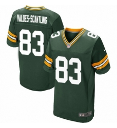 Men's Nike Green Bay Packers #83 Marquez Valdes-Scantling Elite Green Team Color NFL Jersey
