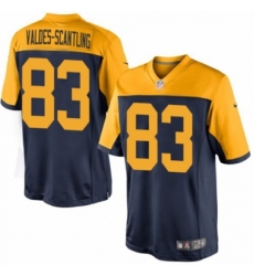 Men's Nike Green Bay Packers #83 Marquez Valdes-Scantling Limited Navy Blue Alternate NFL Jersey