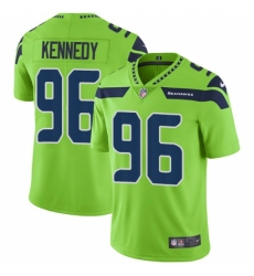 Men's Nike Seattle Seahawks #96 Cortez Kennedy Limited Green Rush Vapor Untouchable NFL Jersey