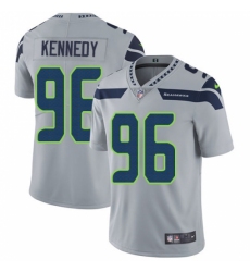 Youth Nike Seattle Seahawks #96 Cortez Kennedy Grey Alternate Vapor Untouchable Limited Player NFL Jersey