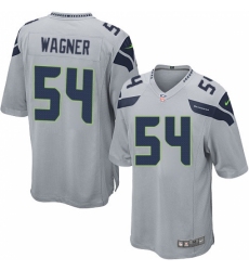 Men's Nike Seattle Seahawks #54 Bobby Wagner Game Grey Alternate NFL Jersey