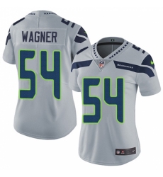 Women's Nike Seattle Seahawks #54 Bobby Wagner Grey Alternate Vapor Untouchable Limited Player NFL Jersey