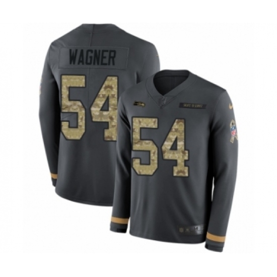 Youth Nike Seattle Seahawks #54 Bobby Wagner Limited Black Salute to Service Therma Long Sleeve NFL Jersey Youth Nike Seattle Seahawks #54 Bobby Wagner Limited Black Salute to Service Therma Long Sleeve NFL Jersey