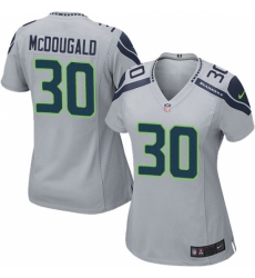 Women's Nike Seattle Seahawks #30 Bradley McDougald Game Grey Alternate NFL Jersey