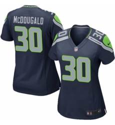 Women's Nike Seattle Seahawks #30 Bradley McDougald Game Steel Blue Team Color NFL Jersey