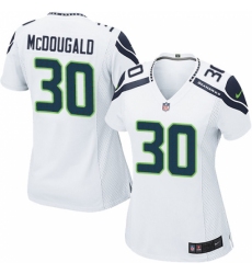 Women's Nike Seattle Seahawks #30 Bradley McDougald Game White NFL Jersey