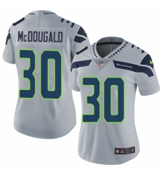 Women's Nike Seattle Seahawks #30 Bradley McDougald Grey Alternate Vapor Untouchable Limited Player NFL Jersey