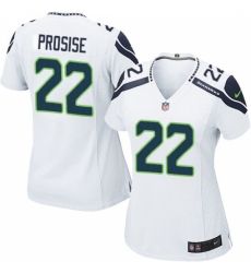 Women's Nike Seattle Seahawks #22 C. J. Prosise Game White NFL Jersey