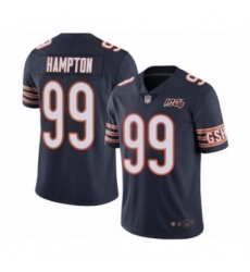 Men's Chicago Bears #99 Dan Hampton Navy Blue Team Color 100th Season Limited Football Jersey