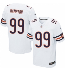Men's Nike Chicago Bears #99 Dan Hampton Elite White NFL Jersey