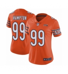 Women's Chicago Bears #99 Dan Hampton Orange Alternate 100th Season Limited Football Jersey