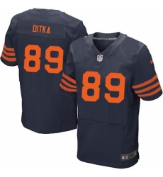 Men's Nike Chicago Bears #89 Mike Ditka Elite Navy Blue Alternate NFL Jersey