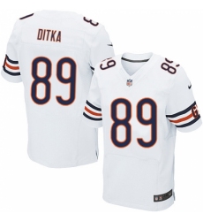 Men's Nike Chicago Bears #89 Mike Ditka Elite White NFL Jersey