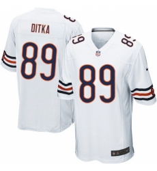 Men's Nike Chicago Bears #89 Mike Ditka Game White NFL Jersey