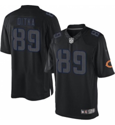 Men's Nike Chicago Bears #89 Mike Ditka Limited Black Impact NFL Jersey