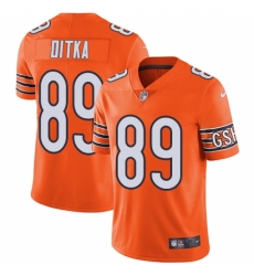 Men's Nike Chicago Bears #89 Mike Ditka Limited Orange Rush Vapor Untouchable NFL Jersey