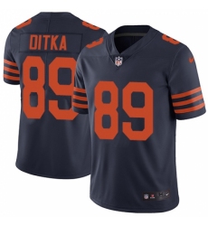 Men's Nike Chicago Bears #89 Mike Ditka Navy Blue Alternate Vapor Untouchable Limited Player NFL Jersey