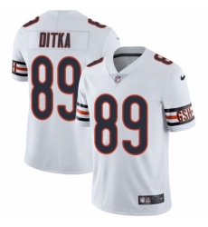 Men's Nike Chicago Bears #89 Mike Ditka White Vapor Untouchable Limited Player NFL Jersey