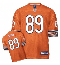 Reebok Chicago Bears #89 Mike Ditka Orange Authentic Throwback NFL Jersey