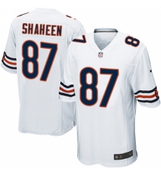 Men's Nike Chicago Bears #87 Adam Shaheen Game White NFL Jersey