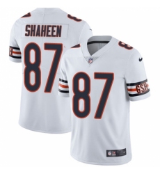 Men's Nike Chicago Bears #87 Adam Shaheen White Vapor Untouchable Limited Player NFL Jersey