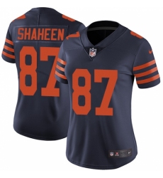 Women's Nike Chicago Bears #87 Adam Shaheen Navy Blue Alternate Vapor Untouchable Limited Player NFL Jersey