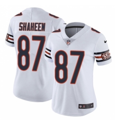 Women's Nike Chicago Bears #87 Adam Shaheen White Vapor Untouchable Limited Player NFL Jersey