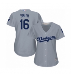 Women's Los Angeles Dodgers #16 Will Smith Authentic Grey Road Cool Base Baseball Player Jersey
