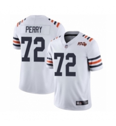 Men's Chicago Bears #72 William Perry White 100th Season Limited Football Jersey