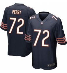 Men's Nike Chicago Bears #72 William Perry Game Navy Blue Team Color NFL Jersey