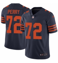 Men's Nike Chicago Bears #72 William Perry Navy Blue Alternate Vapor Untouchable Limited Player NFL Jersey