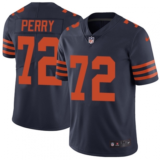 Men's Nike Chicago Bears #72 William Perry Navy Blue Alternate Vapor Untouchable Limited Player NFL Jersey Men's Nike Chicago Bears #72 William Perry Navy Blue Alternate Vapor Untouchable Limited Player NFL Jersey