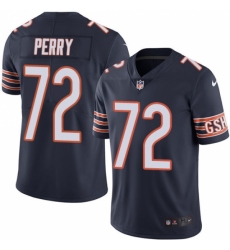 Men's Nike Chicago Bears #72 William Perry Navy Blue Team Color Vapor Untouchable Limited Player NFL Jersey