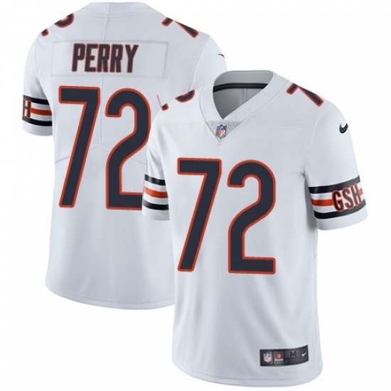 Men's Nike Chicago Bears #72 William Perry White Vapor Untouchable Limited Player NFL Jersey Men's Nike Chicago Bears #72 William Perry White Vapor Untouchable Limited Player NFL Jersey