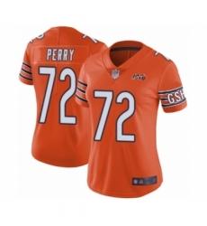 Women's Chicago Bears #72 William Perry Orange Alternate 100th Season Limited Football Jersey