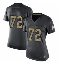 Women's Nike Chicago Bears #72 William Perry Limited Black 2016 Salute to Service NFL Jersey
