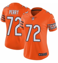Women's Nike Chicago Bears #72 William Perry Limited Orange Rush Vapor Untouchable NFL Jersey