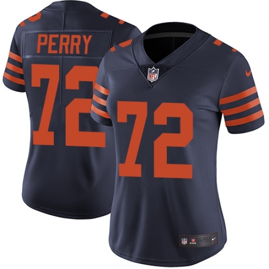 Women's Nike Chicago Bears #72 William Perry Navy Blue Alternate Vapor Untouchable Limited Player NFL Jersey Women's Nike Chicago Bears #72 William Perry Navy Blue Alternate Vapor Untouchable Limited Player NFL Jersey