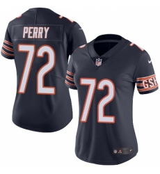 Women's Nike Chicago Bears #72 William Perry Navy Blue Team Color Vapor Untouchable Limited Player NFL Jersey