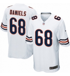 Men's Nike Chicago Bears #68 James Daniels Game White NFL Jersey