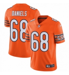 Men's Nike Chicago Bears #68 James Daniels Limited Orange Rush Vapor Untouchable NFL Jersey