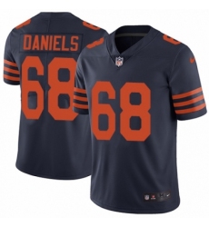 Men's Nike Chicago Bears #68 James Daniels Navy Blue Alternate Vapor Untouchable Limited Player NFL Jersey